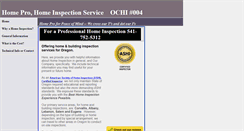 Desktop Screenshot of homeproinspection.us