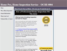 Tablet Screenshot of homeproinspection.us